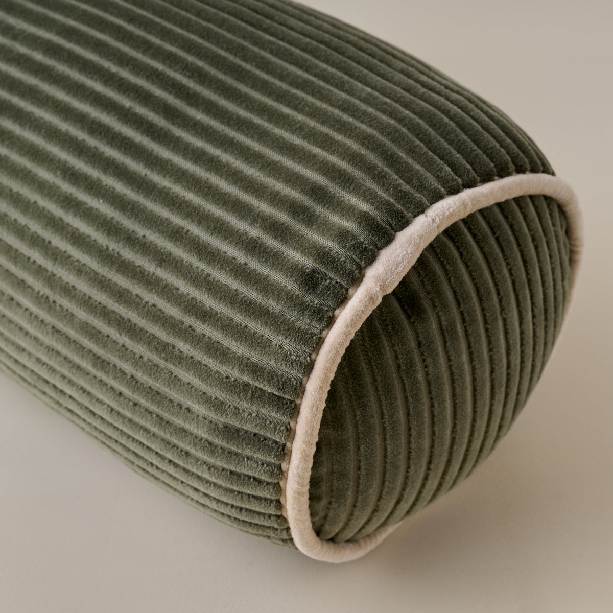 Mavelle Channeled Velvet Bolster Pillow throw pillow - Alternate View