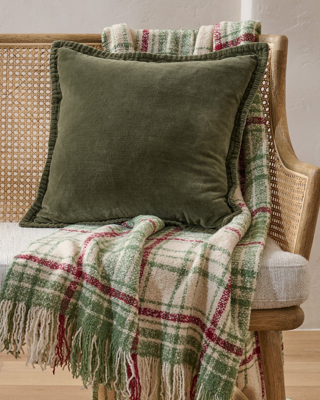 Mavelle Settle In Plaid Throw throw blanket - Side View