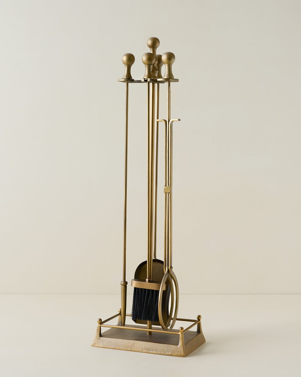 Mavelle Shepherd Brass Fireplace Toolset fireplace accessory