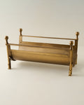 Mavelle Shepherd Brass Log Holder fireplace accessory