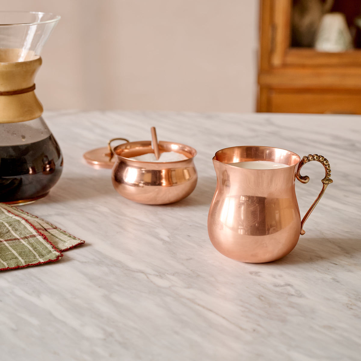 Mavelle Antique Copper Sugar Canister kitchen storage piece