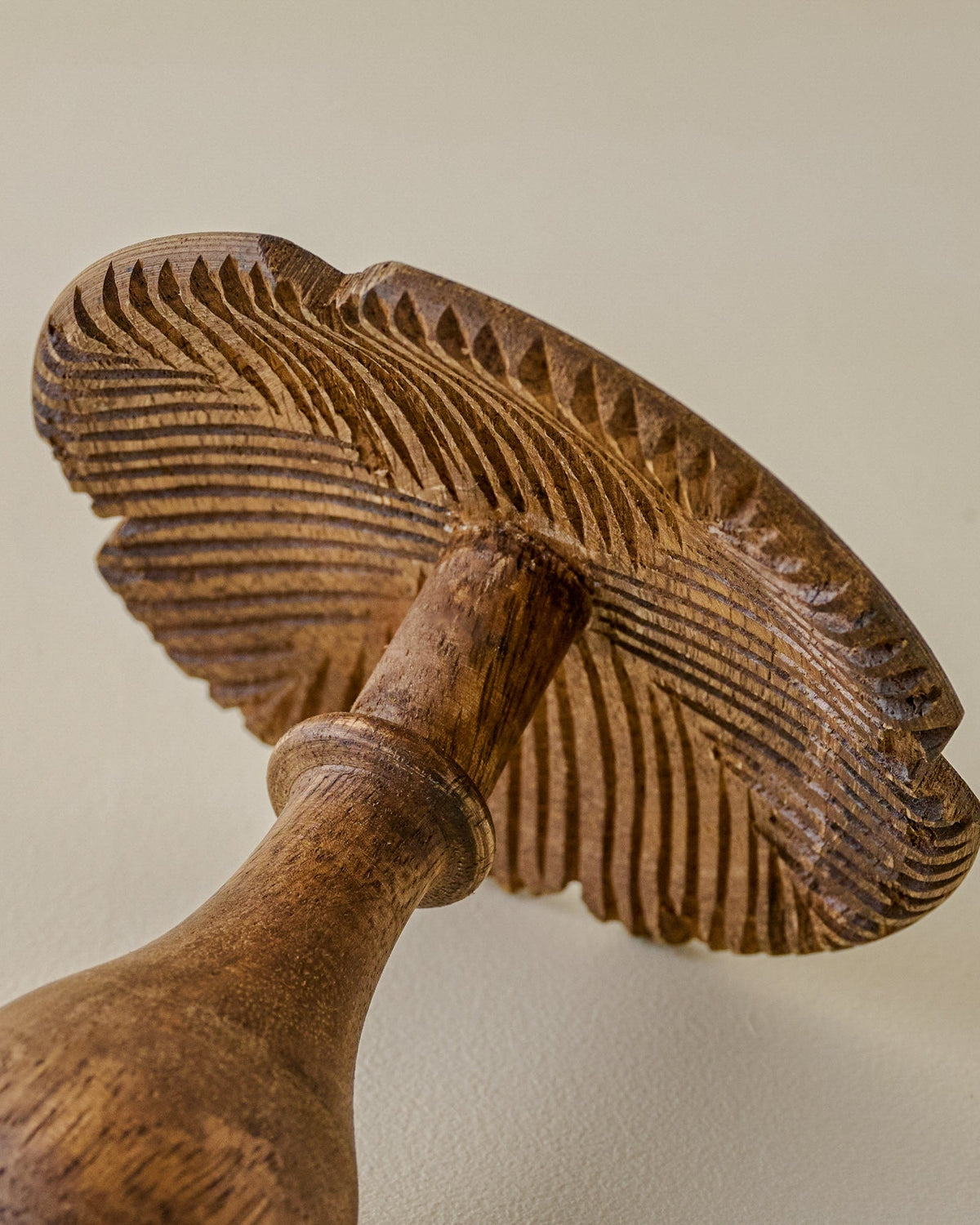 Mavelle Hand-Carved Decorative Wooden Mushroom, Set of 3 decorative accent - Styled in Room