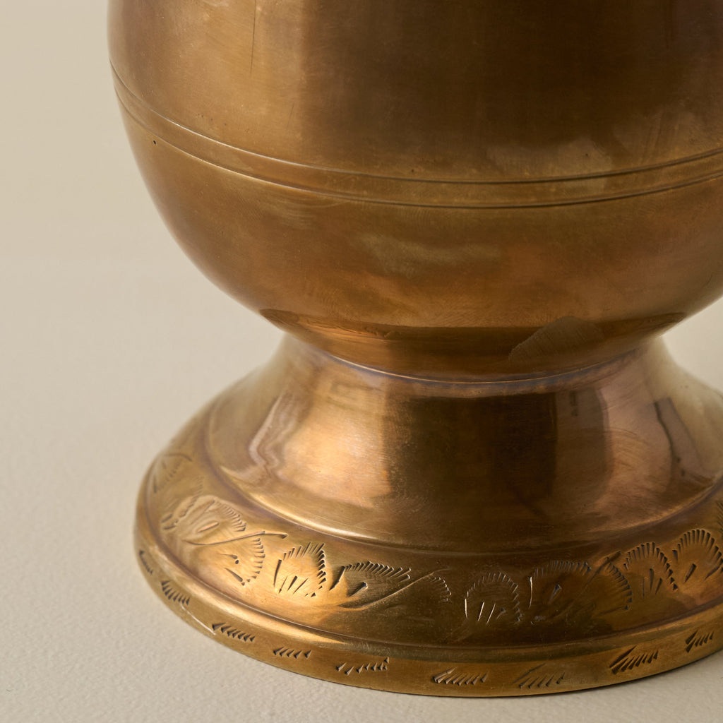 Mavelle Anna Antiqued Solid Brass Vase vase - View 10