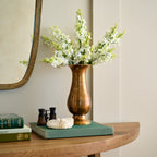 Mavelle Anna Antiqued Solid Brass Vase vase - Detail View