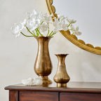Mavelle Anna Antiqued Solid Brass Vase vase - Close-Up