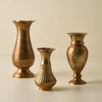 Mavelle Anna Antiqued Solid Brass Vase vase