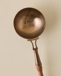 Mavelle Antique Copper & Wood Coffee Scoop kitchen tool