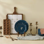 Mavelle Navy Luna Plate dinnerware set - Close-Up