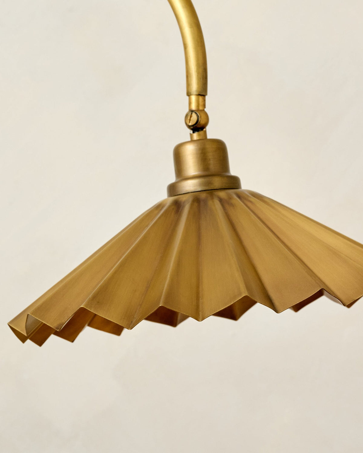 Mavelle Brass Pleat Floor Lamp floor lamp