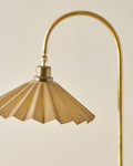 Mavelle Oversized Brass Pleat Task Lamp table lamp