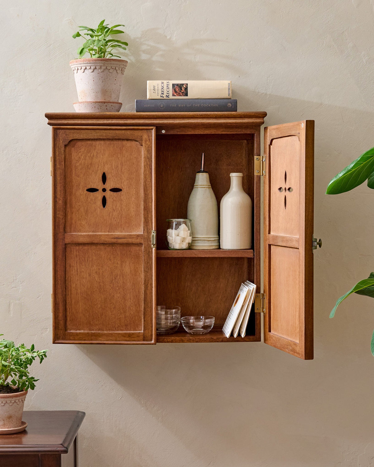 Mavelle Amelia Wooden Wall Cabinet storage cabinet - Detail View