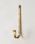 Mavelle Celine Etched Brass Hook wall hook - Styled in Room