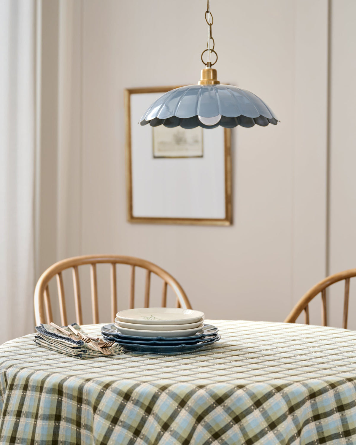 Mavelle Carolyn Enamel Wired Pendant (14") pendant light