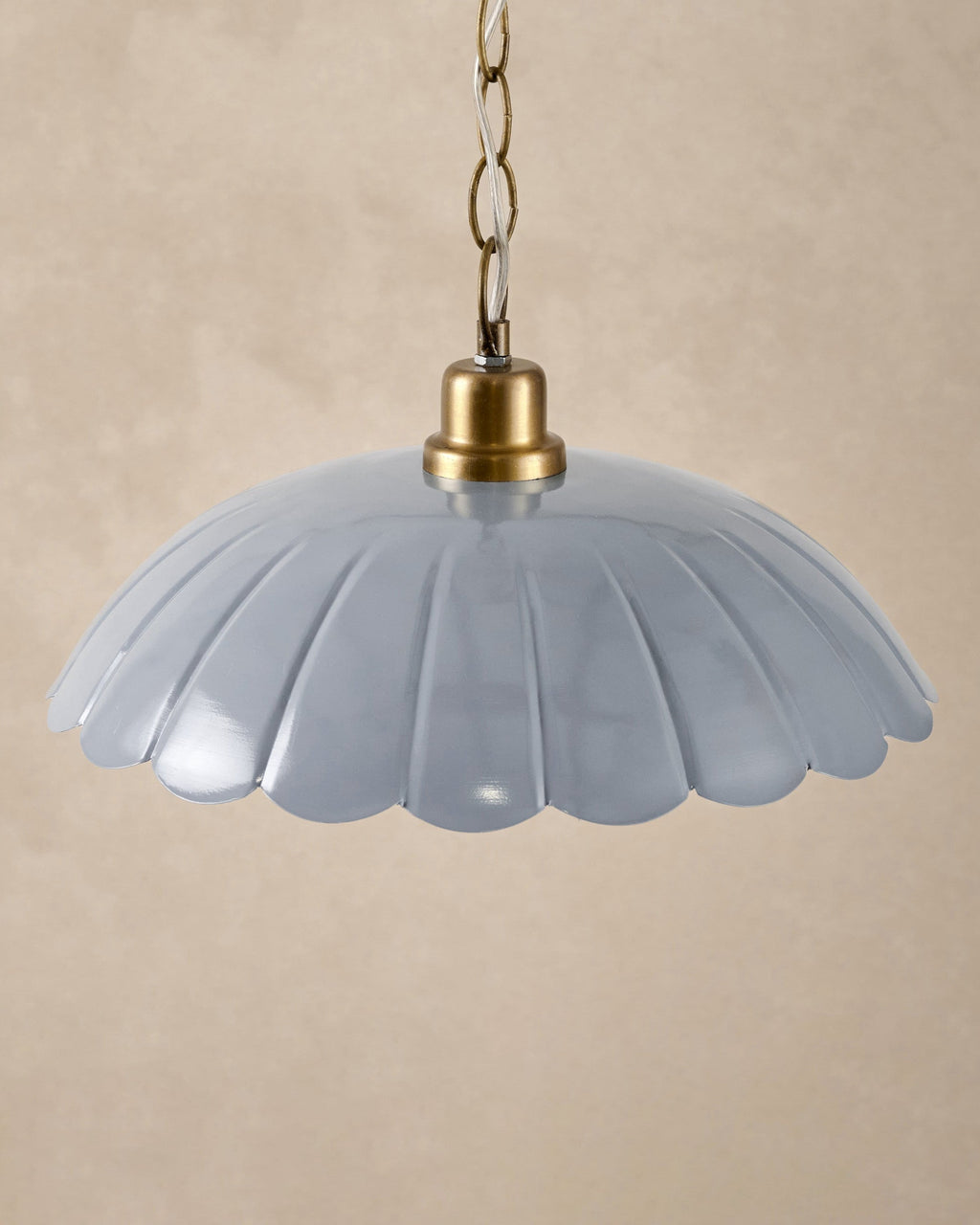 Mavelle Carolyn Enamel Wired Pendant (14") pendant light - Detail View