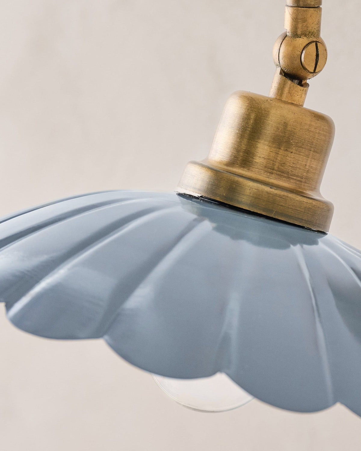 Mavelle Carolyn Enamel Plug-in Sconce wall sconce - Styled in Room