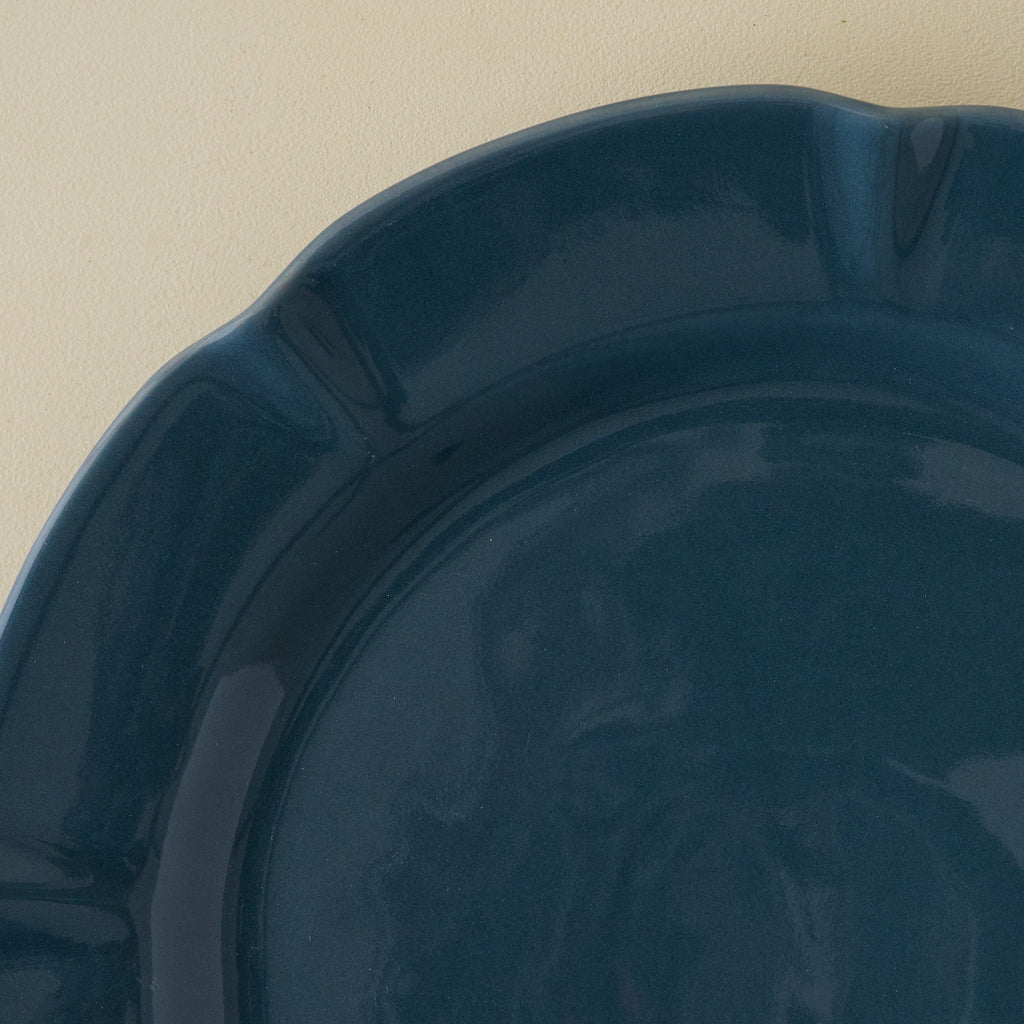 Mavelle Navy Luna Plate dinnerware set - Side View