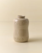 Mavelle Floral Glazed Debossed Bud Vase vase - Side View