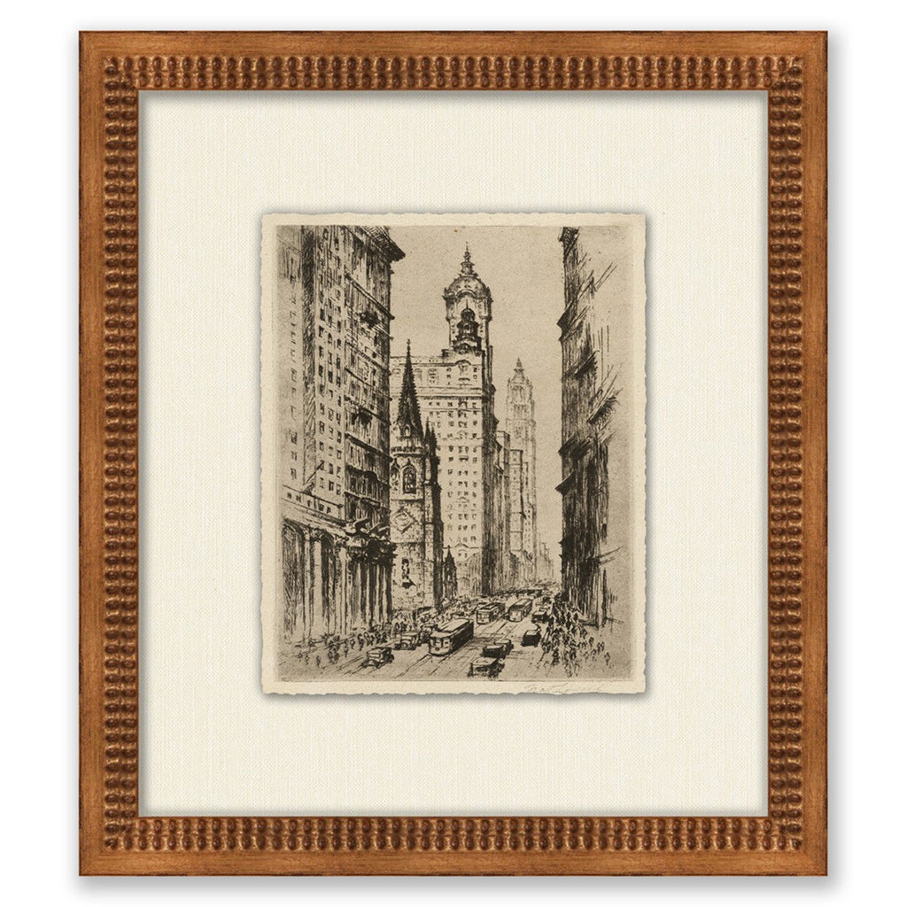 Mavelle Sketch of Manhattan I framed wall art - Detail View