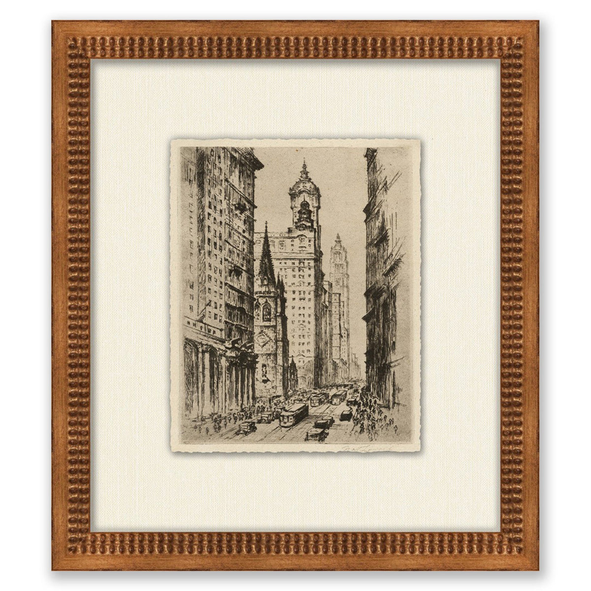 Mavelle Sketch of Manhattan I framed wall art - Detail View