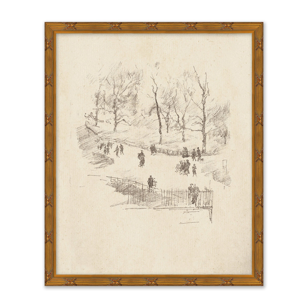 Mavelle A Walk in the Park framed wall art - Detail View