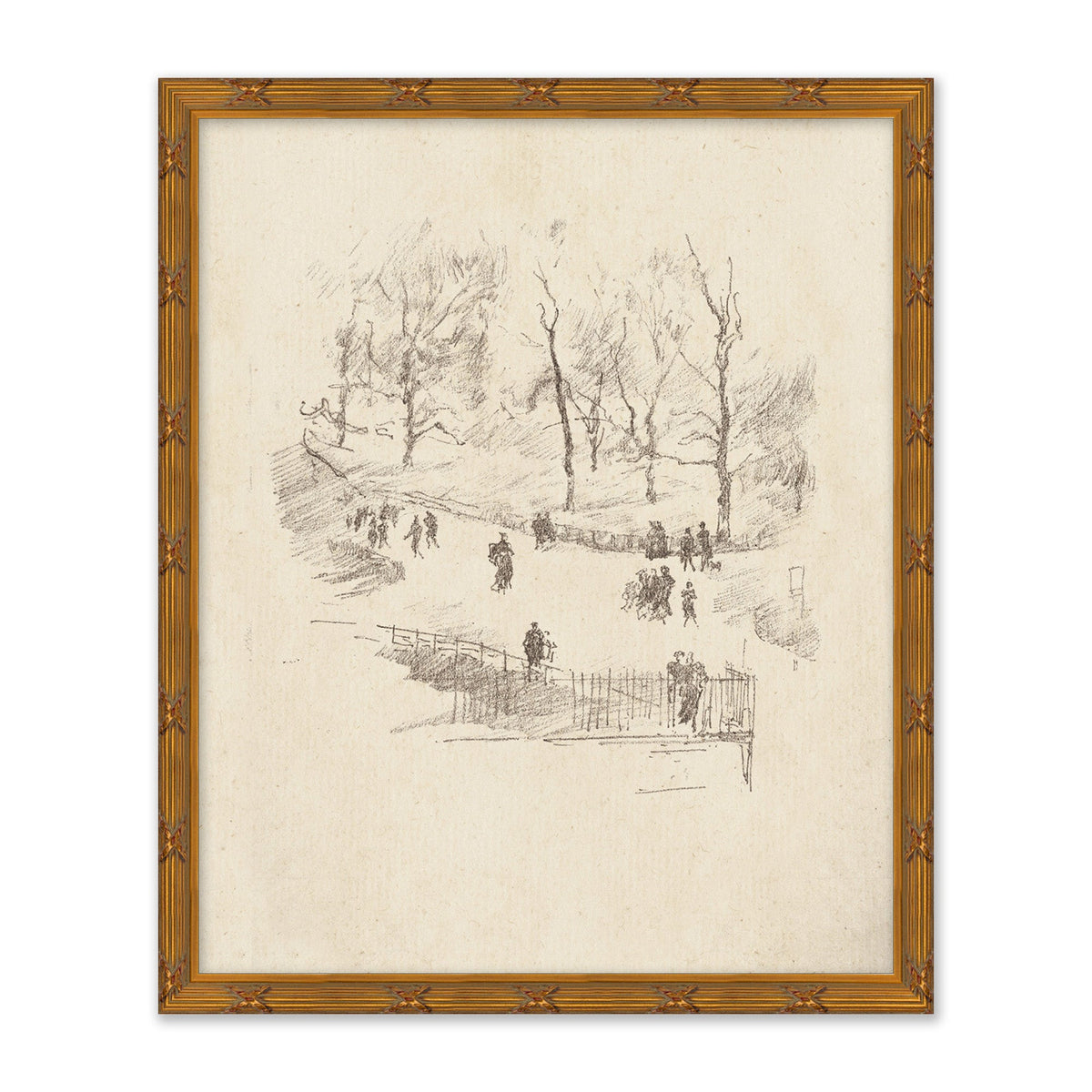 Mavelle A Walk in the Park framed wall art - Detail View