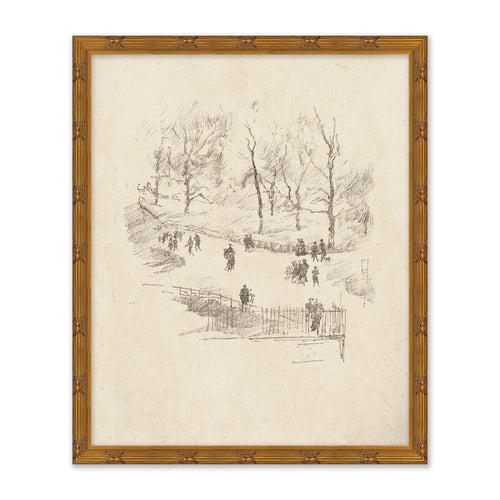 Mavelle A Walk in the Park framed wall art - Detail View