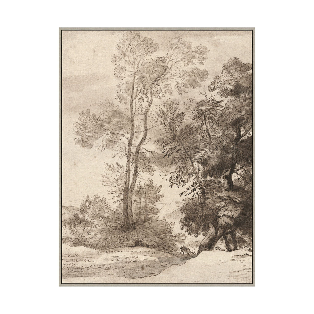 Mavelle Trees in Ink framed wall art