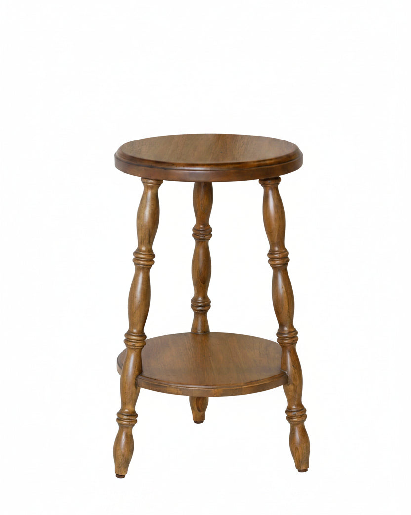 Mavelle Lavinia Turned Leg Stool (tall) stool - Detail View