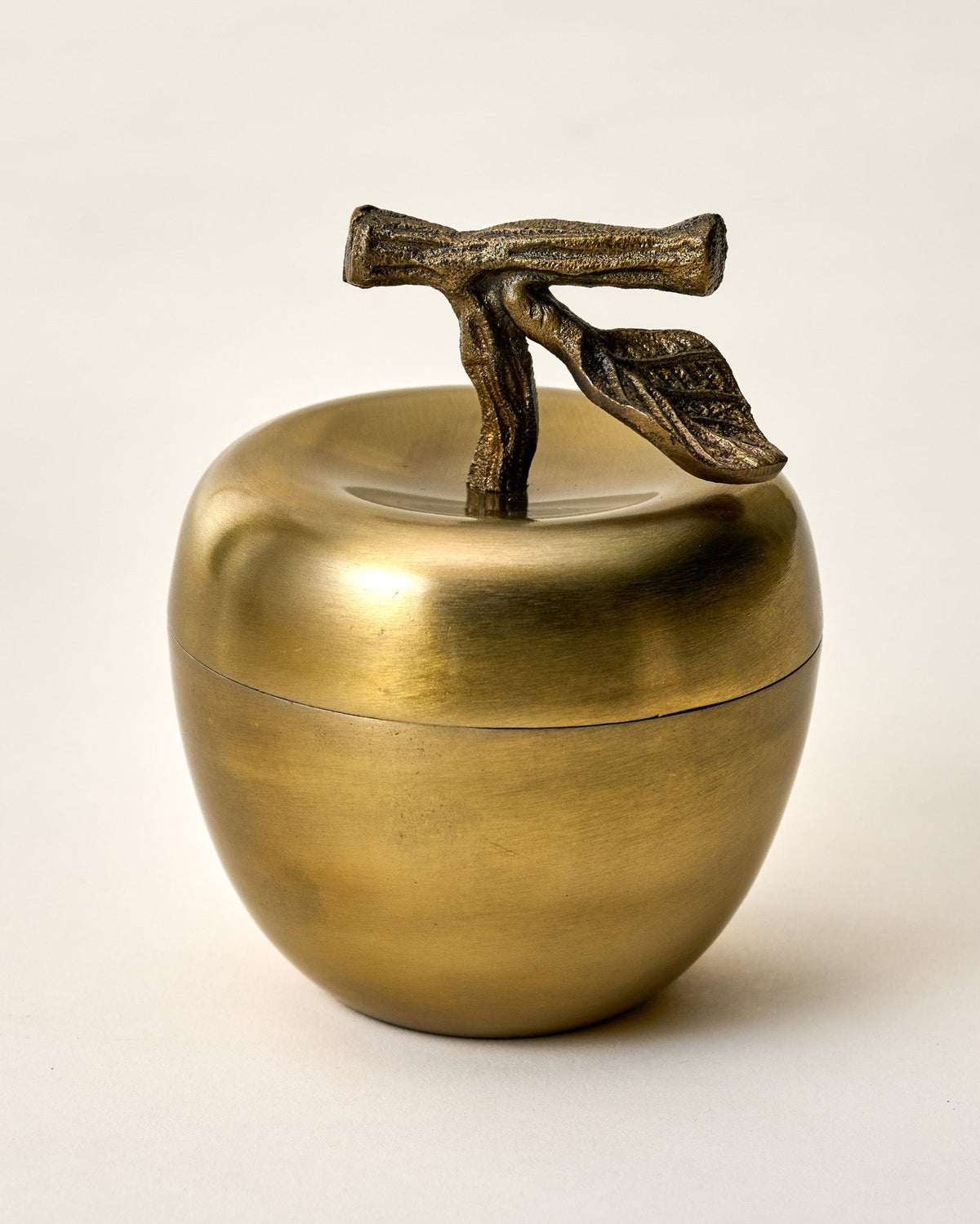 Mavelle Antique Brass Apple Candle candle - Close-Up