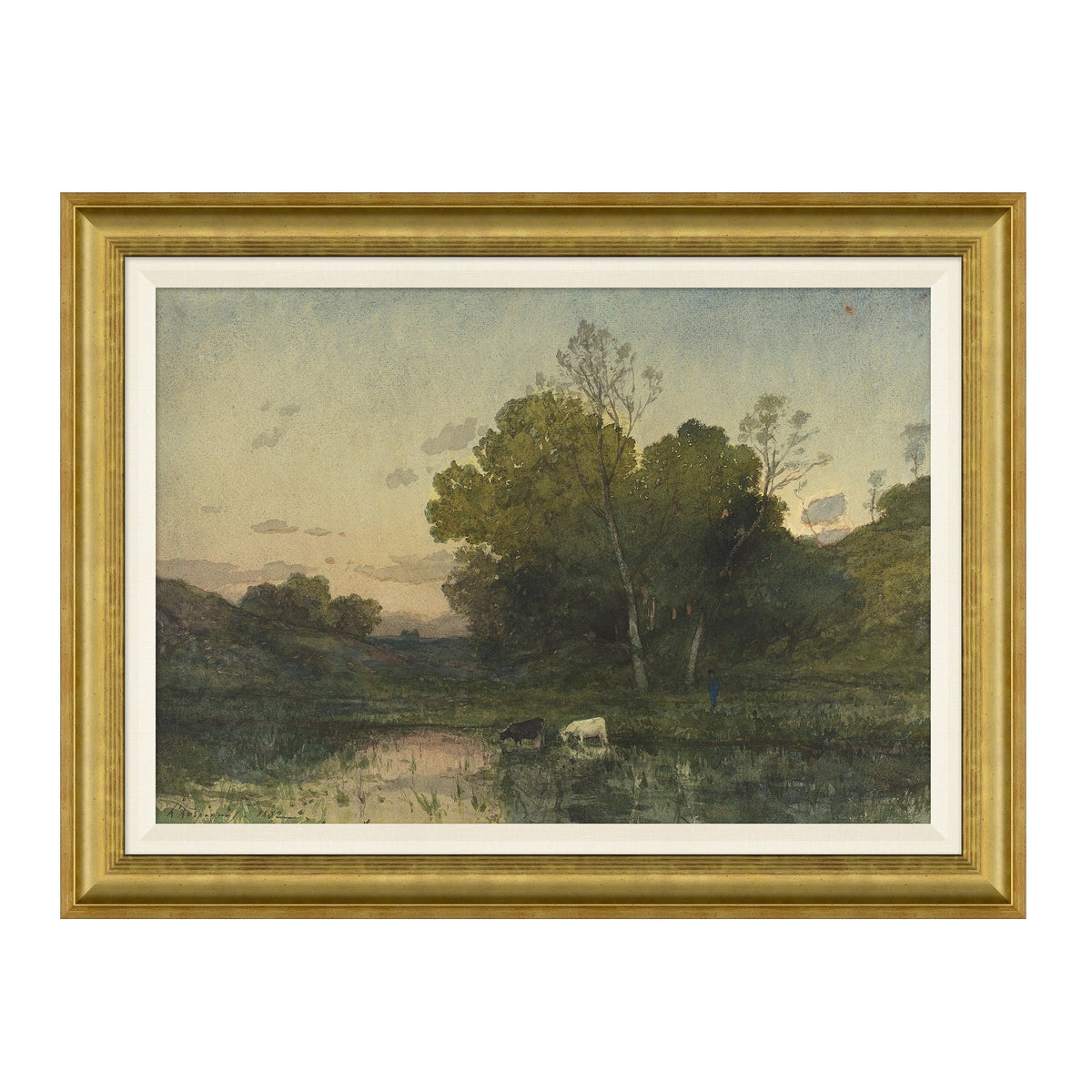 Mavelle Hidden Creek at Daybreak framed wall art