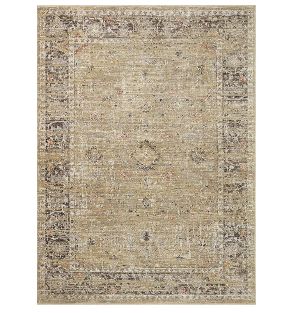 Mavelle Millie Gold Charcoal Rug area rug - Detail View