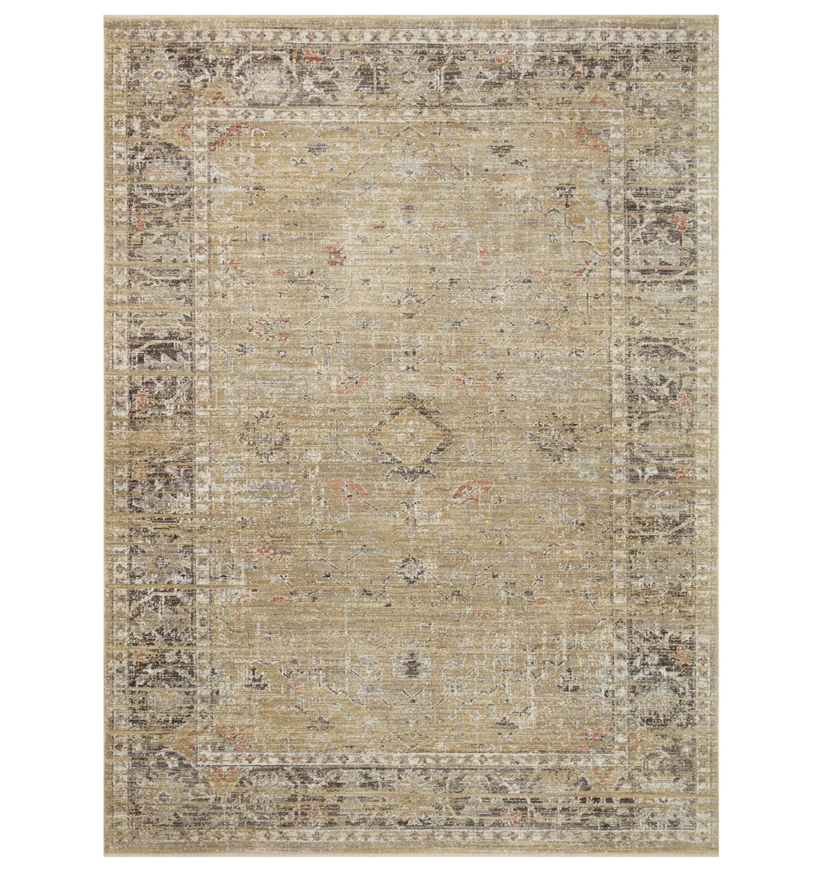 Mavelle Millie Gold Charcoal Rug area rug - Detail View