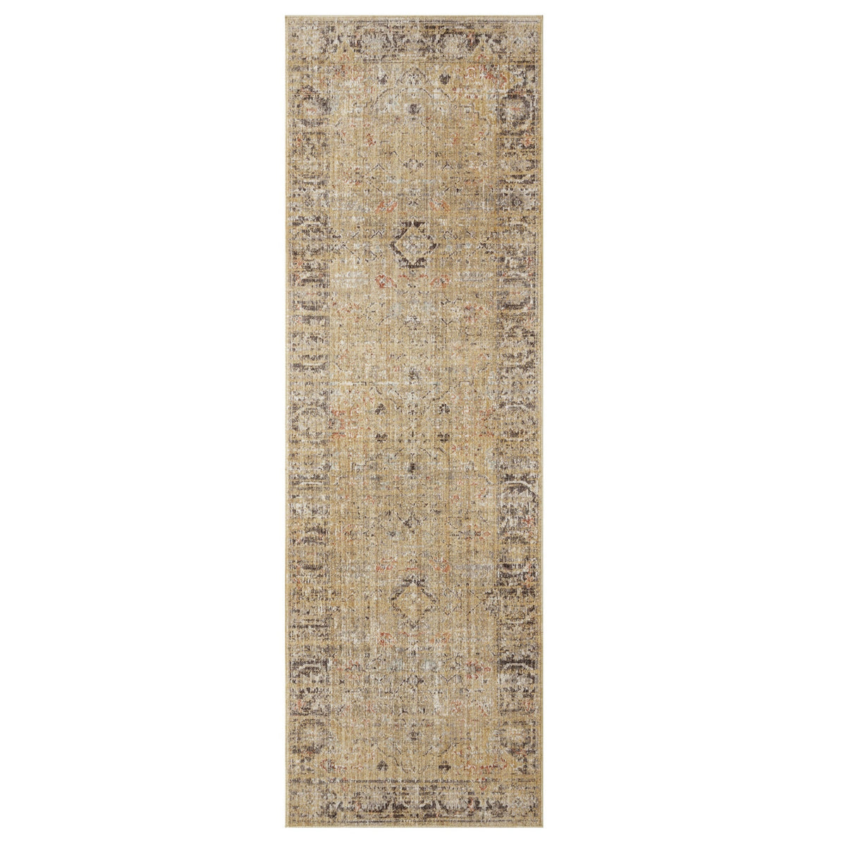 Mavelle Millie Gold Charcoal Rug area rug - Side View