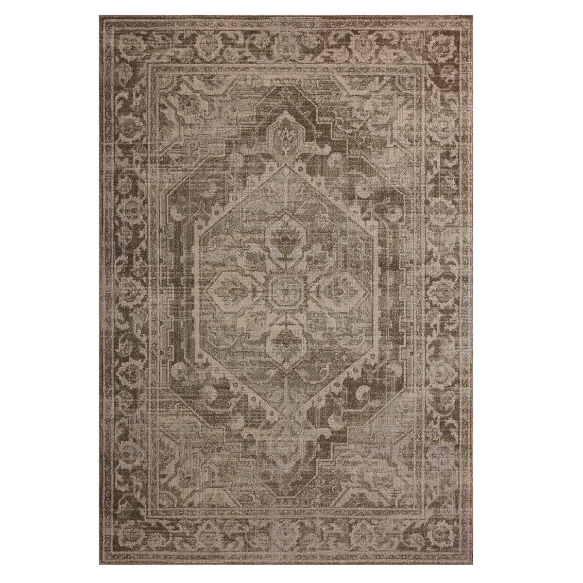 Mavelle Mona Cocoa Stone Rug area rug - Detail View