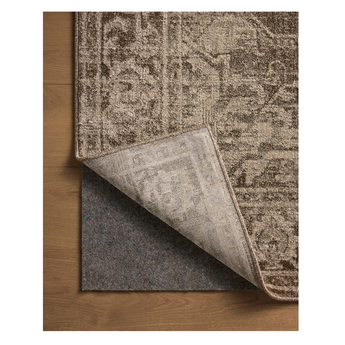 Mavelle Mona Cocoa Stone Rug area rug - Side View