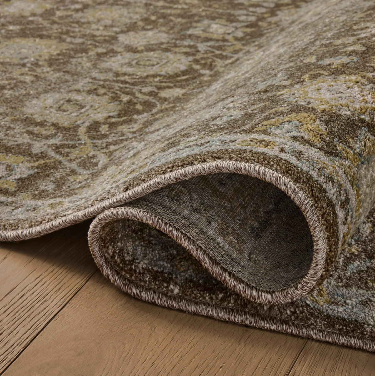Mavelle Mona Bark Natural Rug area rug - Styled in Room
