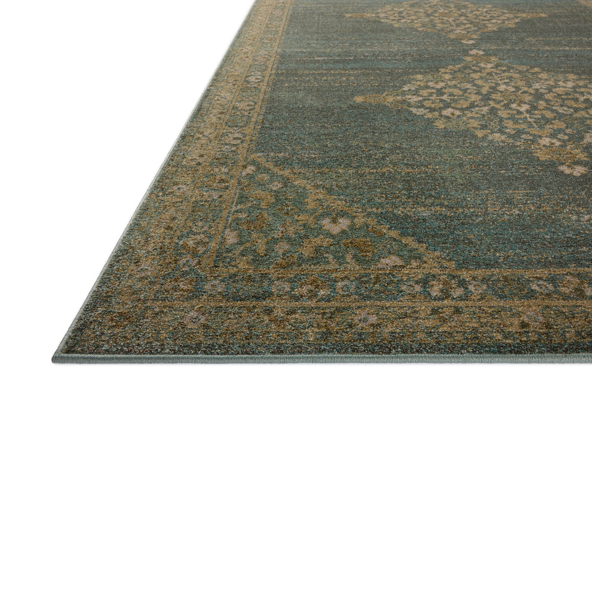 Mavelle Mona Aqua Wheat Rug area rug