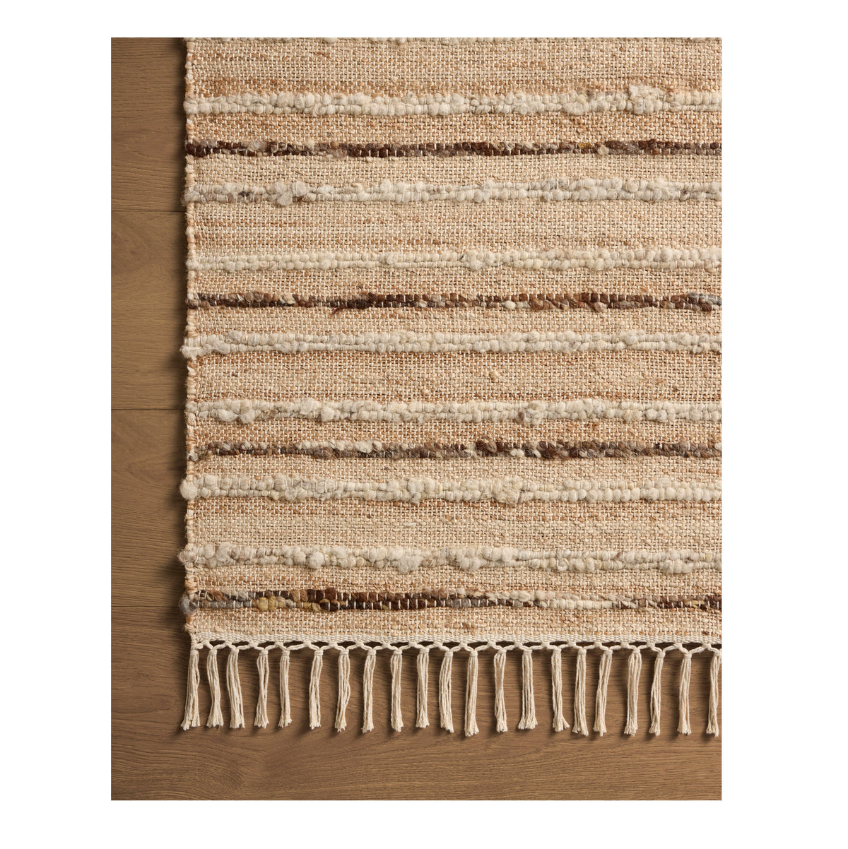 Mavelle Nico Natural Bark Rug area rug - Styled in Room