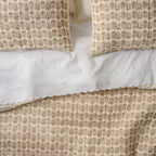 Mavelle Natural Flora Block Print Quilt & Sham Set (King) quilt - Detail View