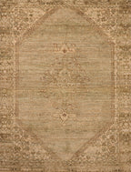 Mavelle Oakley Sage Wheat area rug - Detail View