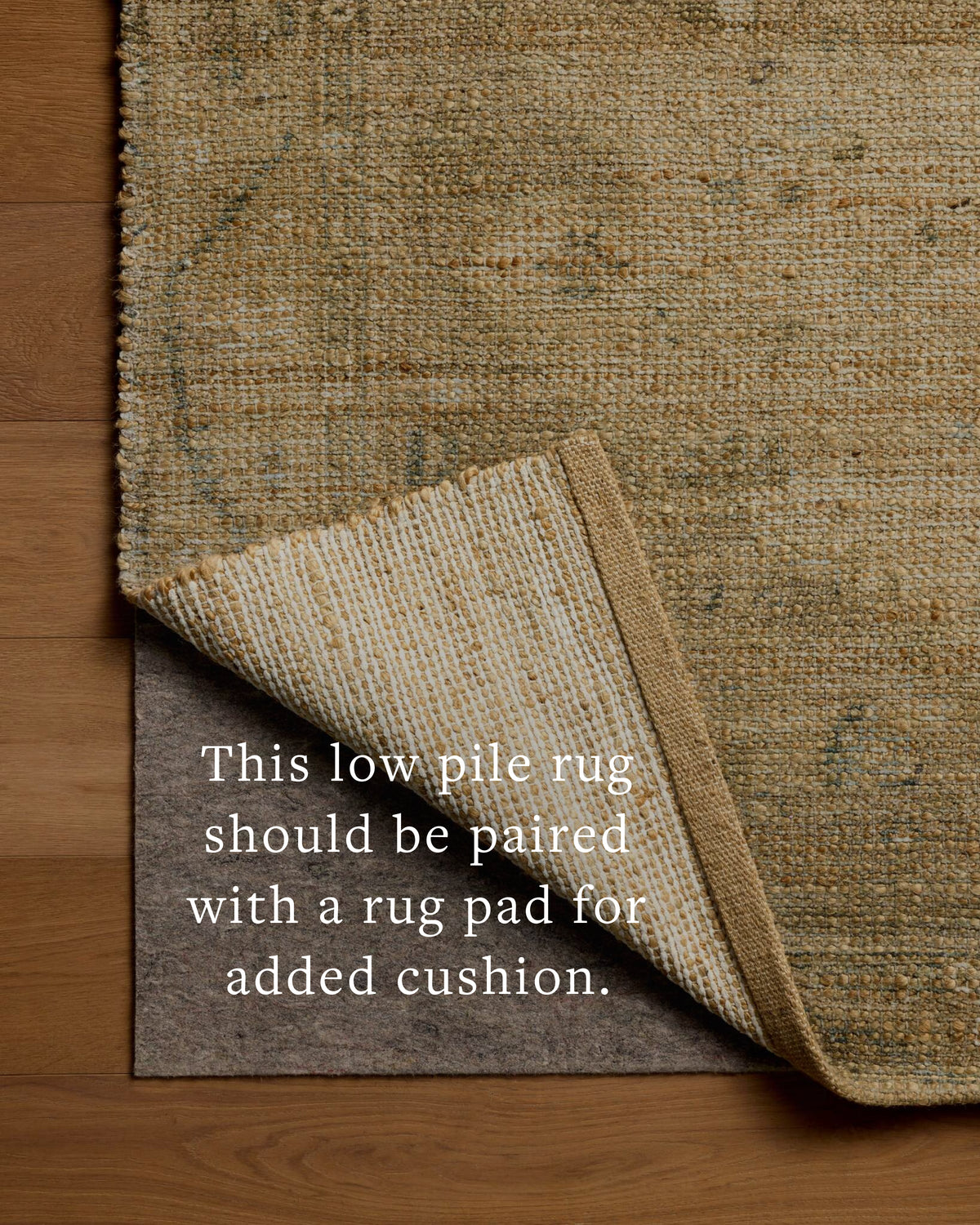 Mavelle Oakley Oatmeal Stone area rug - Side View