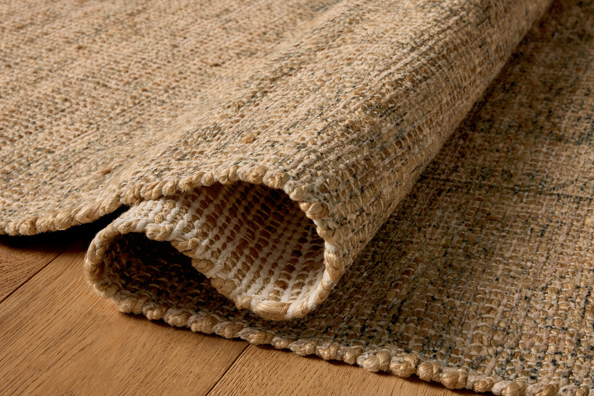 Mavelle Oakley Ocean Natural area rug - Styled in Room