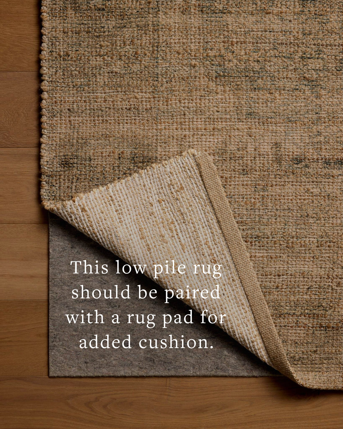 Mavelle Oakley Ocean Natural area rug - Side View