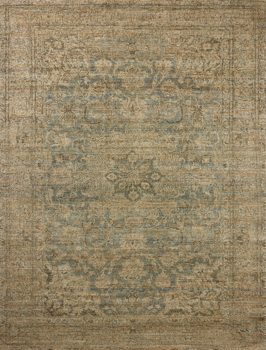Mavelle Oakley Blue Beige area rug - Detail View