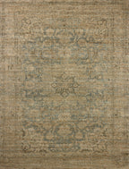 Mavelle Oakley Blue Beige area rug - Detail View