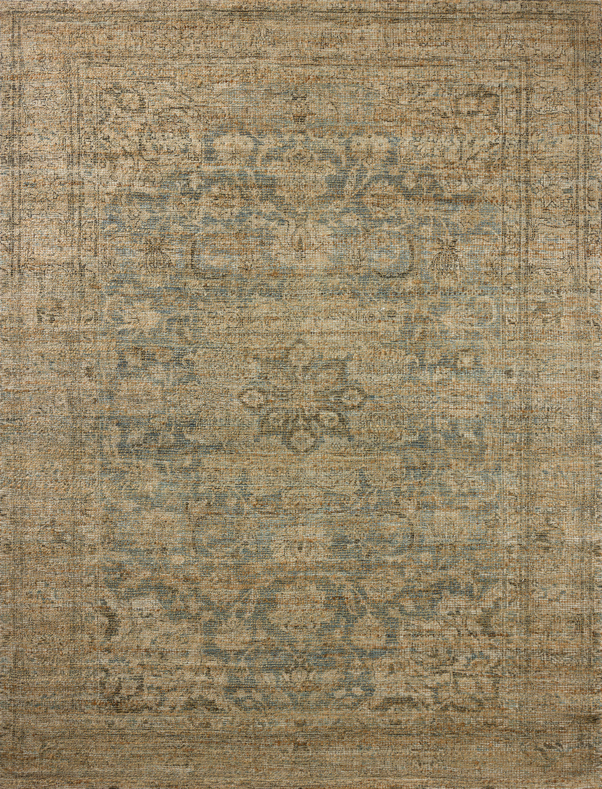 Mavelle Oakley Blue Beige area rug - Detail View
