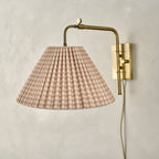 Mavelle Gingham Swivel Plug-In Sconce wall sconce
