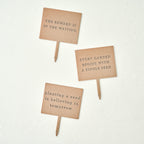 Mavelle Single Seed Mini Garden Stake planter - Close-Up