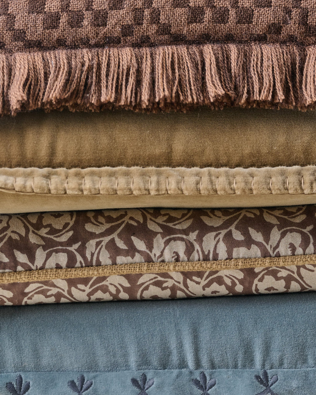 Mavelle Townes Wheat Velvet Pillow throw pillow - Styled in Room