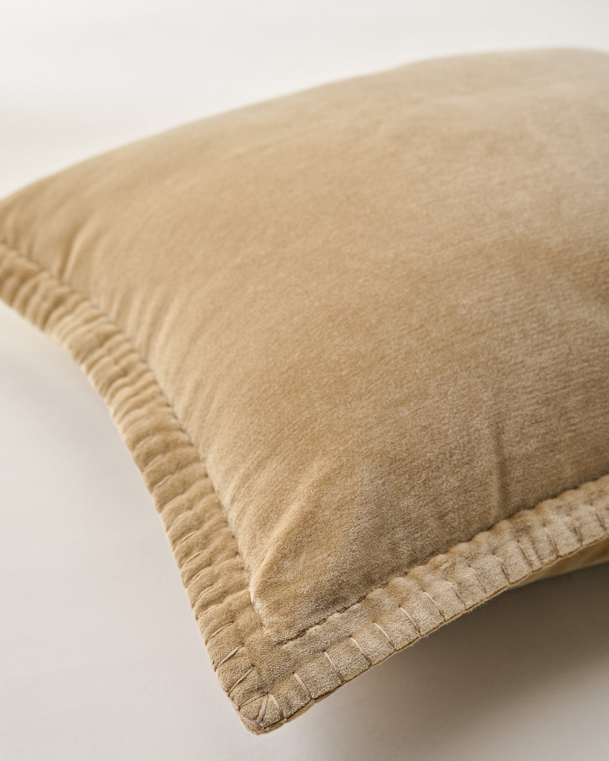 Mavelle Townes Wheat Velvet Pillow throw pillow - Detail View